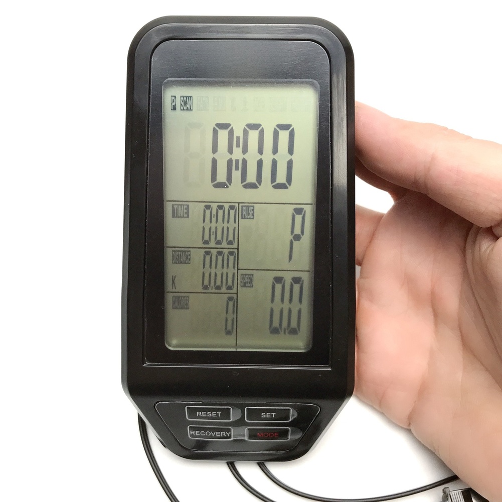 Home Gym Online - Schermo Display Computerizzato Nero per Cyclette: