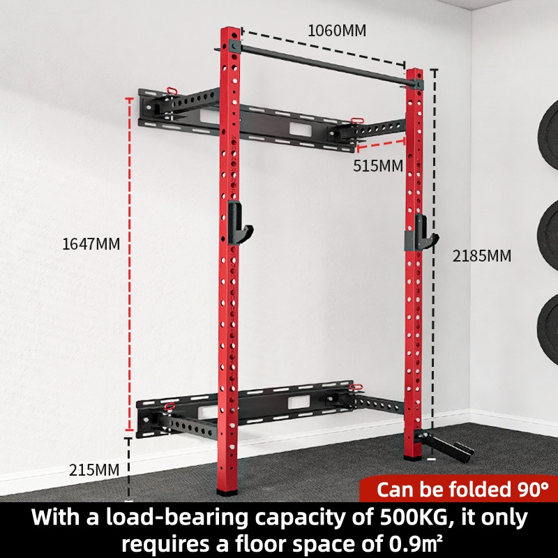Home Gym Folding Rack - Rack per Squat Pieghevole a Parete