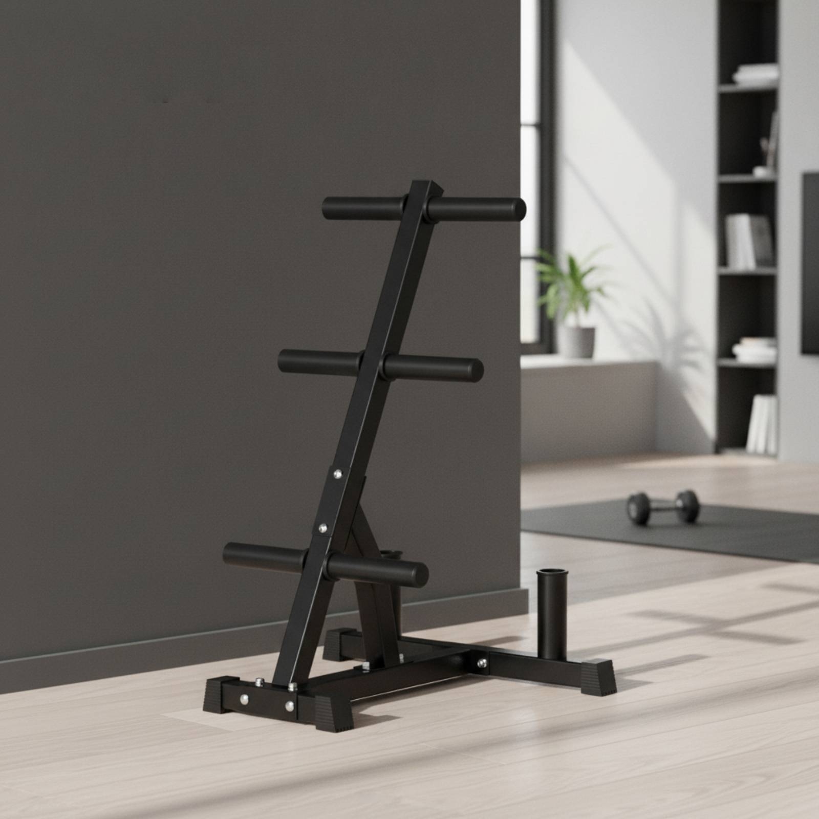 Home Gym Folding Rack - Porta Pesi Salvaspazio con Supporti per