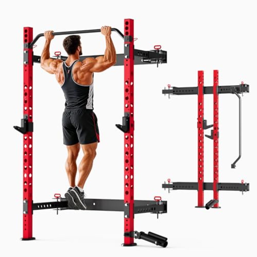 Home Gym Folding Rack - Rack pieghevole per squat da palestra