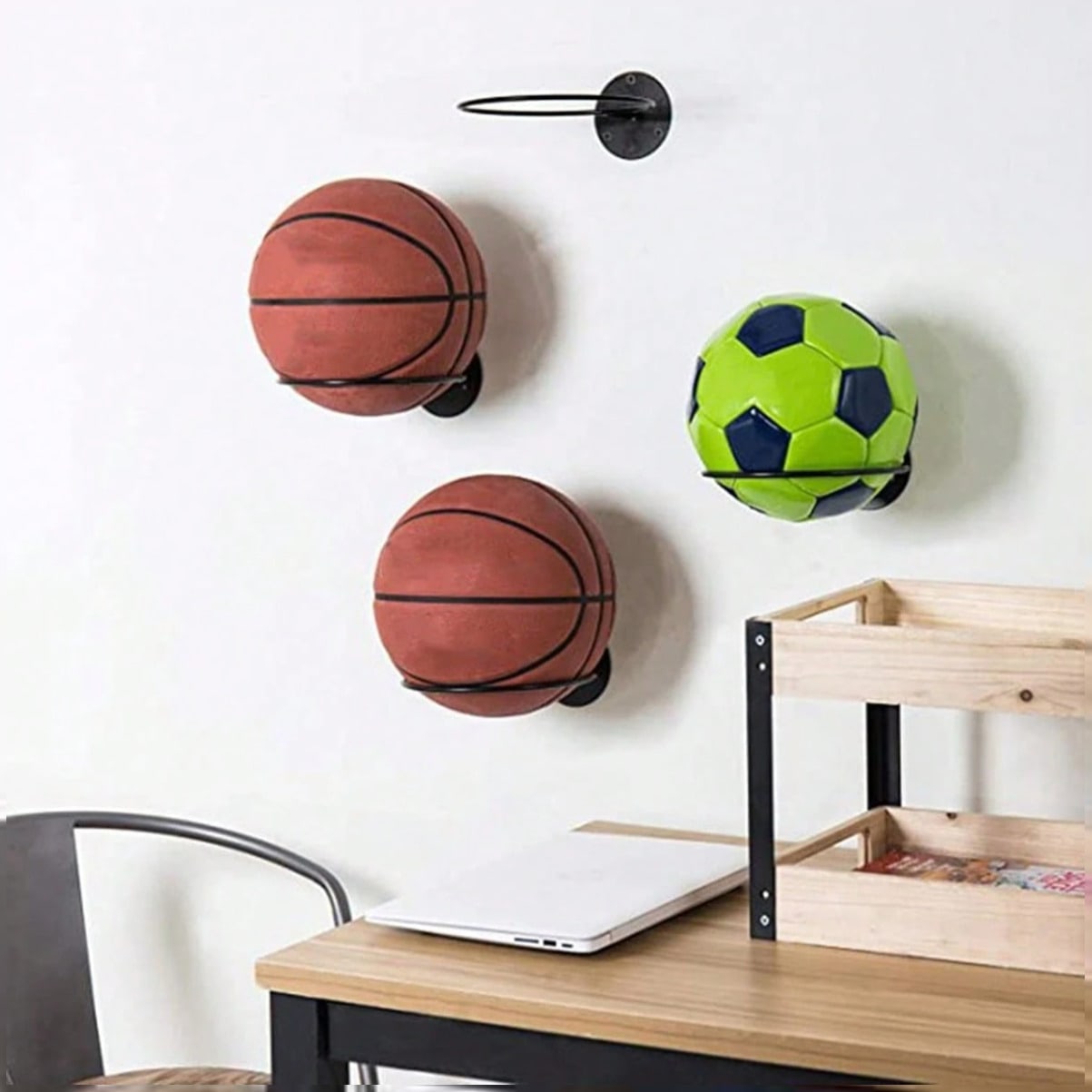 Home Gym Folding Rack - Supporto da Parete Salvaspazio per Esposizione