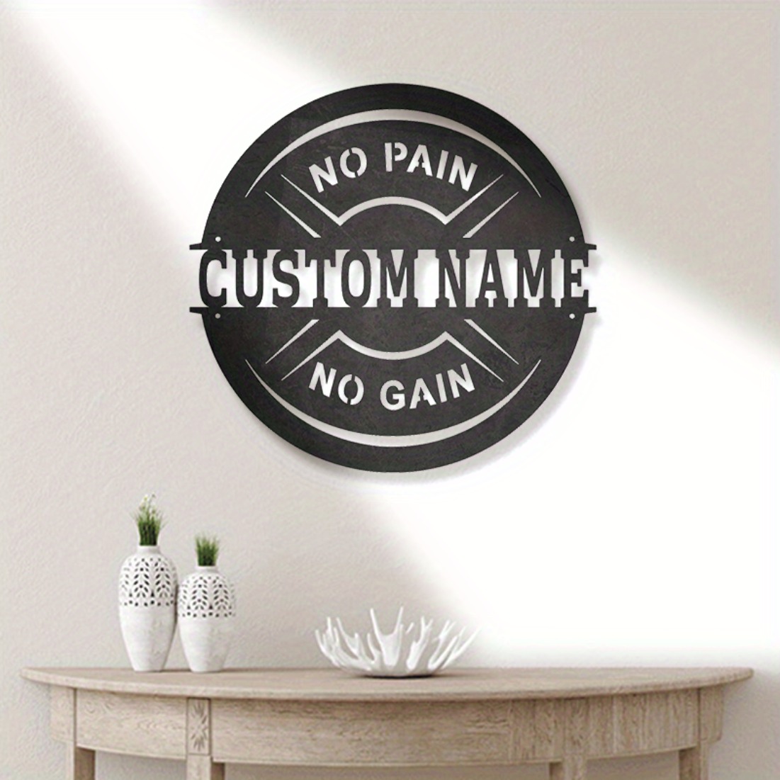 Arte da parete in metallo vint - Home Gym Names recensione e prezzo