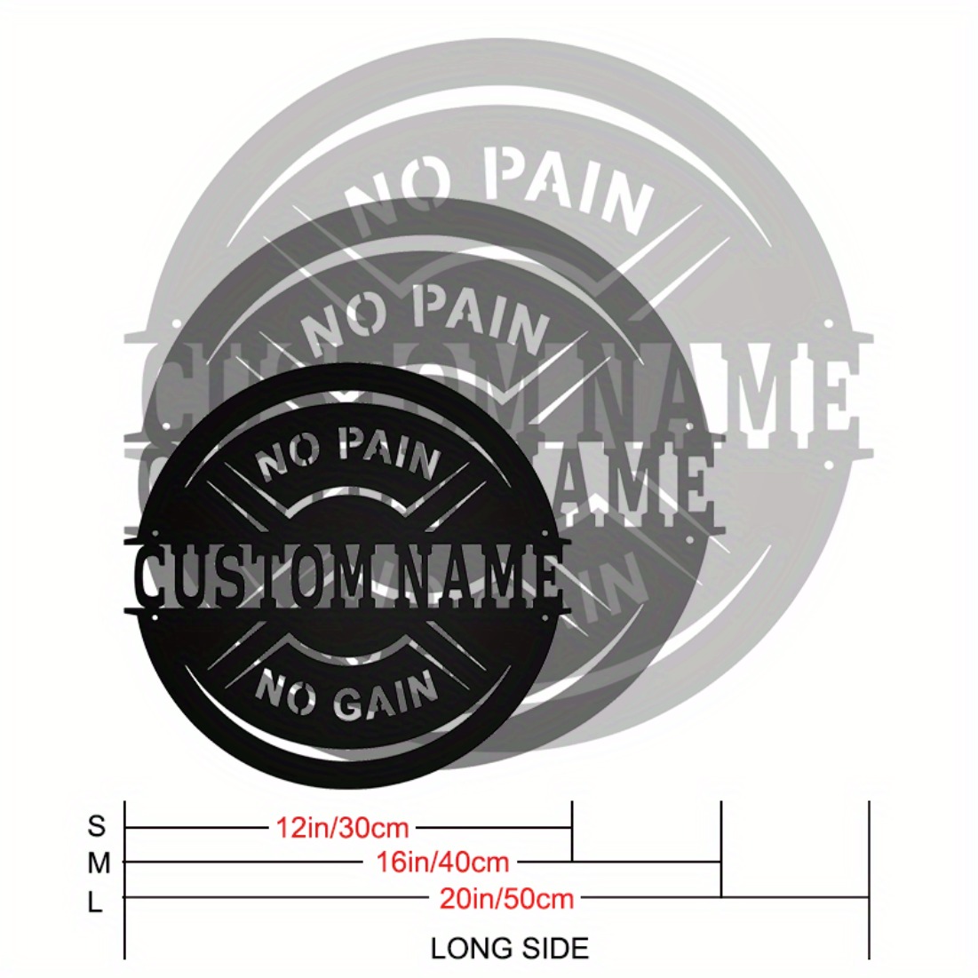 Arte da parete in metallo vint - Home Gym Names recensione e prezzo