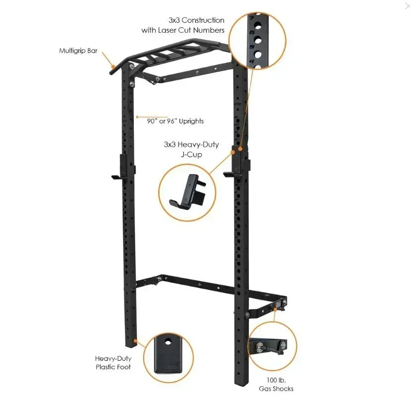 Attrezzatura per il fitness pe - Home Gym Folding Rack recensione e prezzo