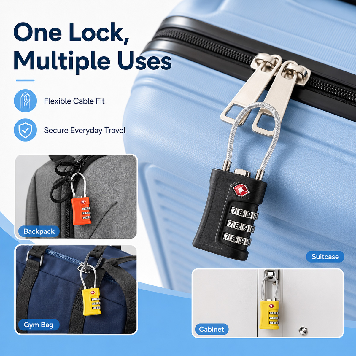 Lucchetto TSA Approvato con Co - Home Gym Cable recensione e prezzo