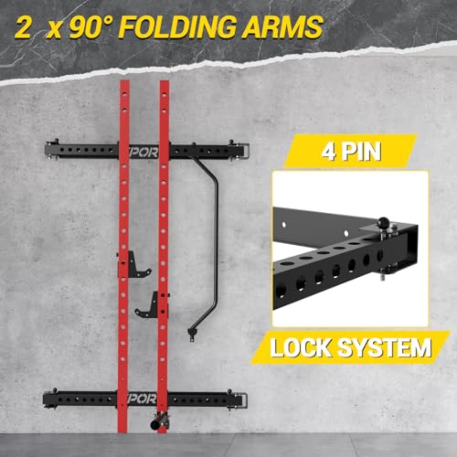 Rack pieghevole per squat da p - Home Gym Folding Rack recensione e prezzo