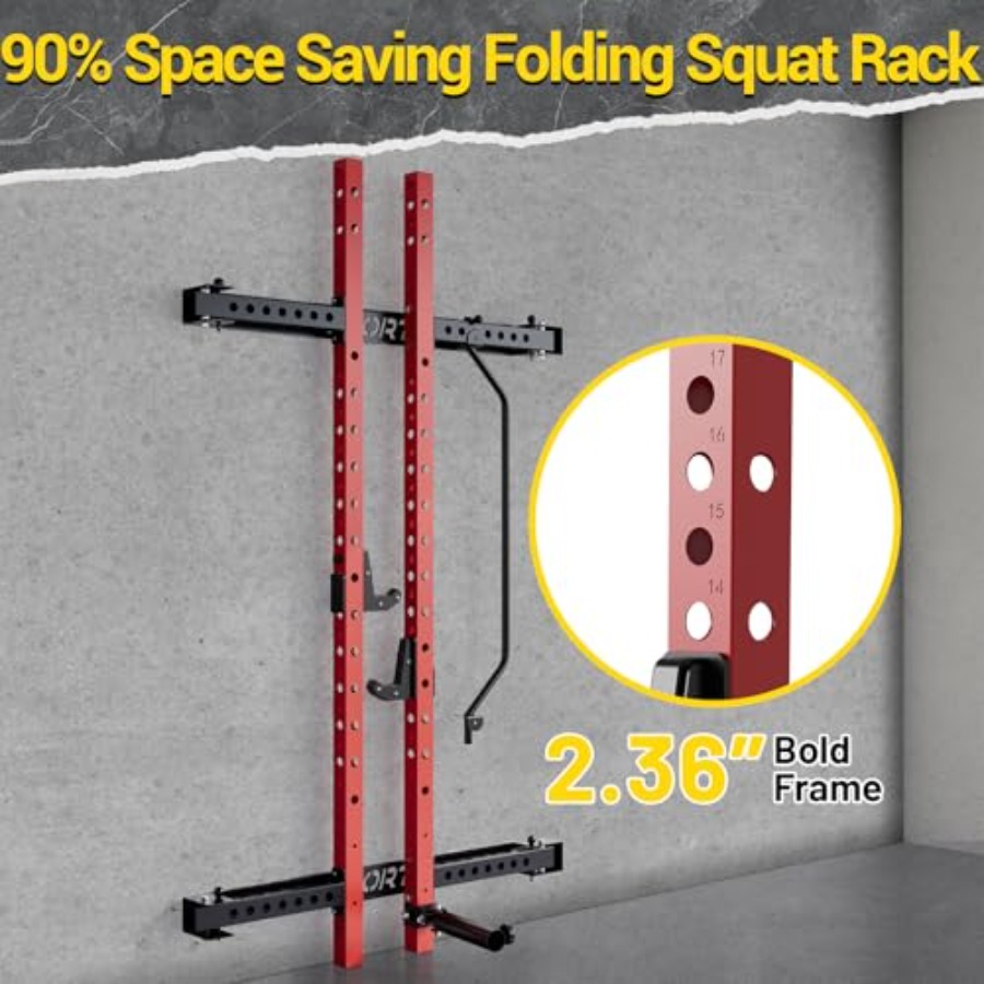 Rack pieghevole per squat da p - Home Gym Folding Rack recensione e prezzo