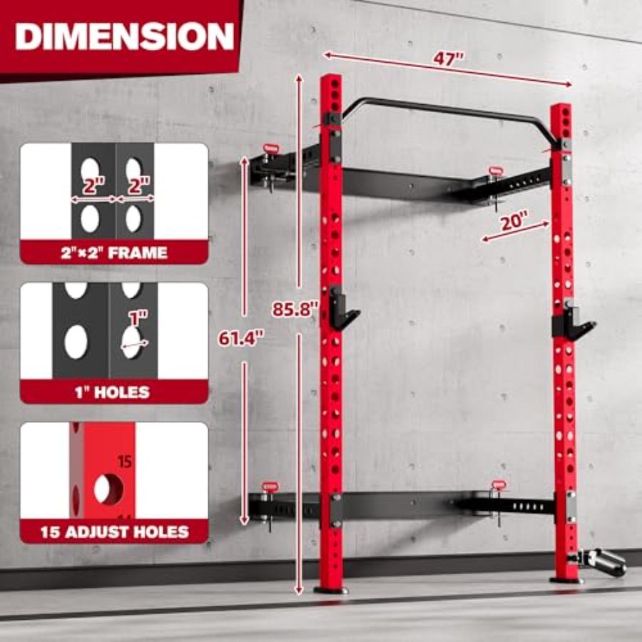 Rack pieghevole per squat da p - Home Gym Folding Rack recensione e prezzo