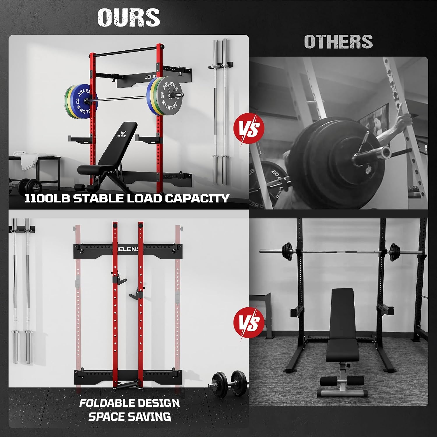 Rack per Squat Pieghevole da P - Home Gym Folding Rack recensione e prezzo