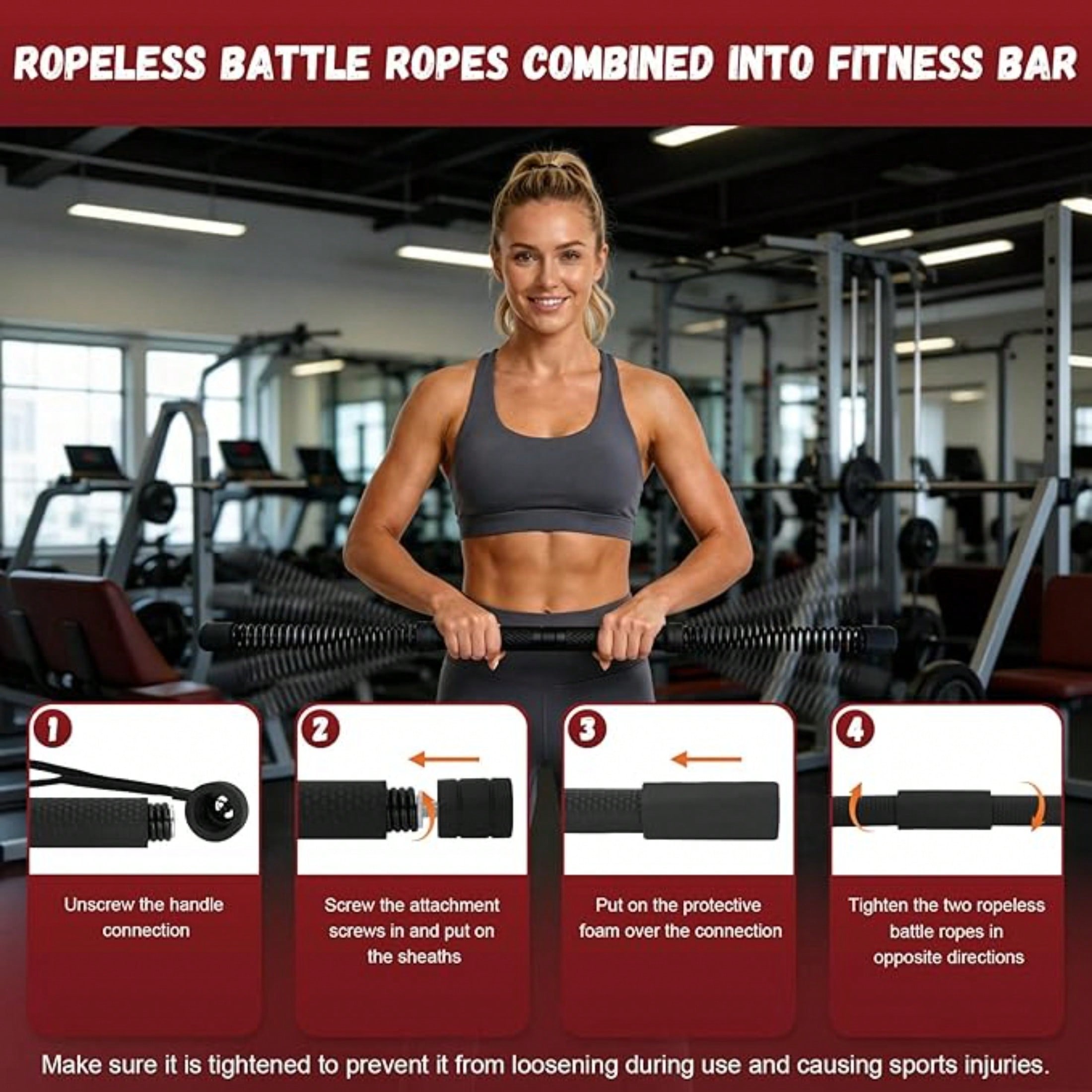 Barra Power Twister 2-in-1 sen - Battle Rope Heavy recensione e prezzo